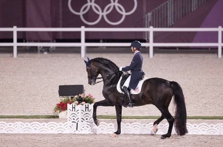 Sabine Schut-Kery and Alice Womble's Sanceo at the Tokyo Olympics, winning a team silver medal