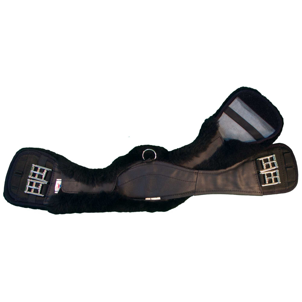 Mattes Crescent Short Girth Slim Line Sheepskin/Leather Cover