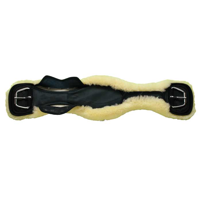 Mattes Anatomic Western Cinch Slim Line Sheepskin/Leather Cover