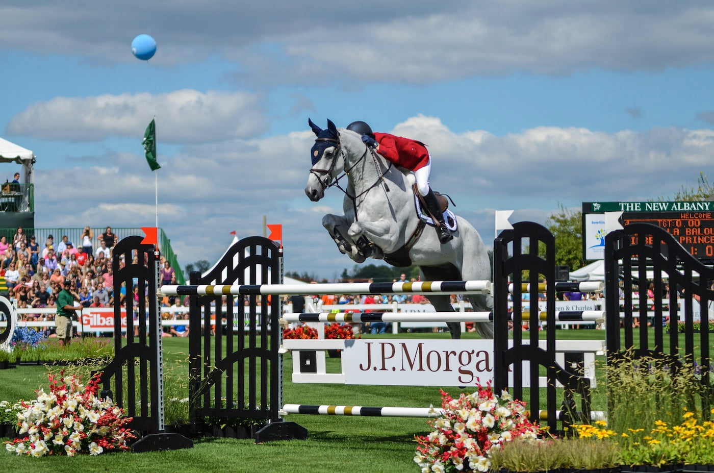 Kim Prince and RMF Bella Baloubet compete at the 2015 New Albany Classic in New Albany, Ohio (photo courtesy of Meg At)