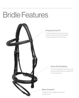 Menetics Flash Bridle Fancy Stitching