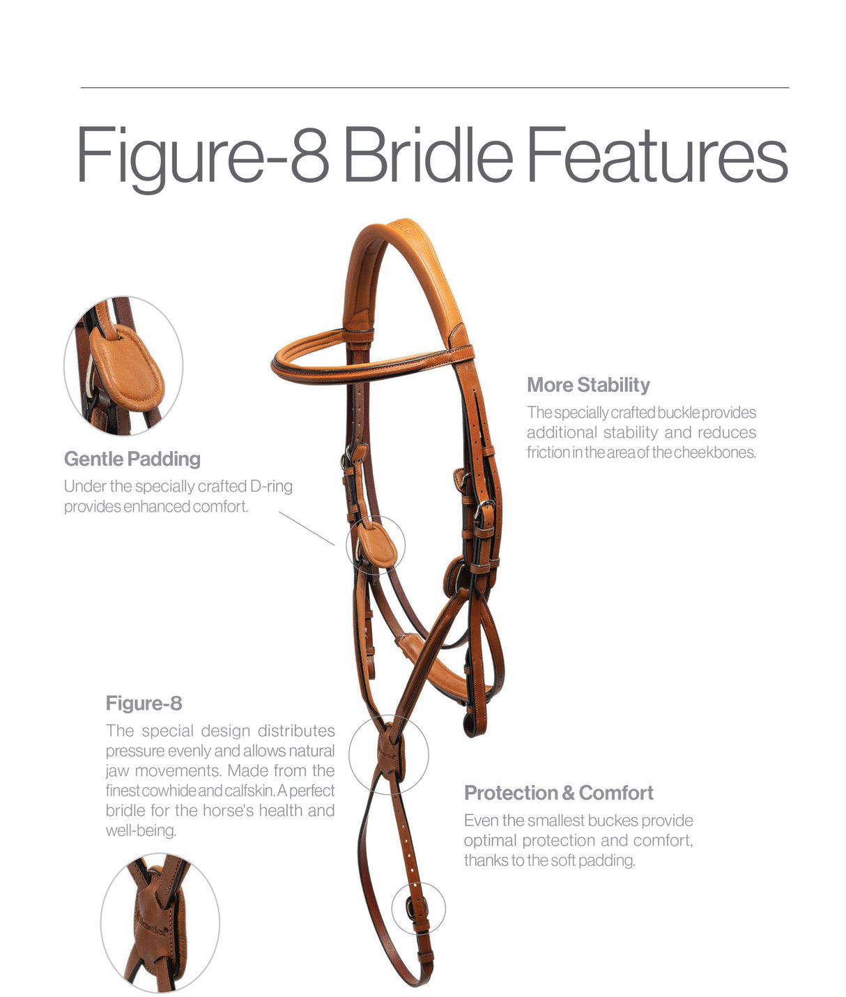 Menetics Figure-8 Square Raised Bridle